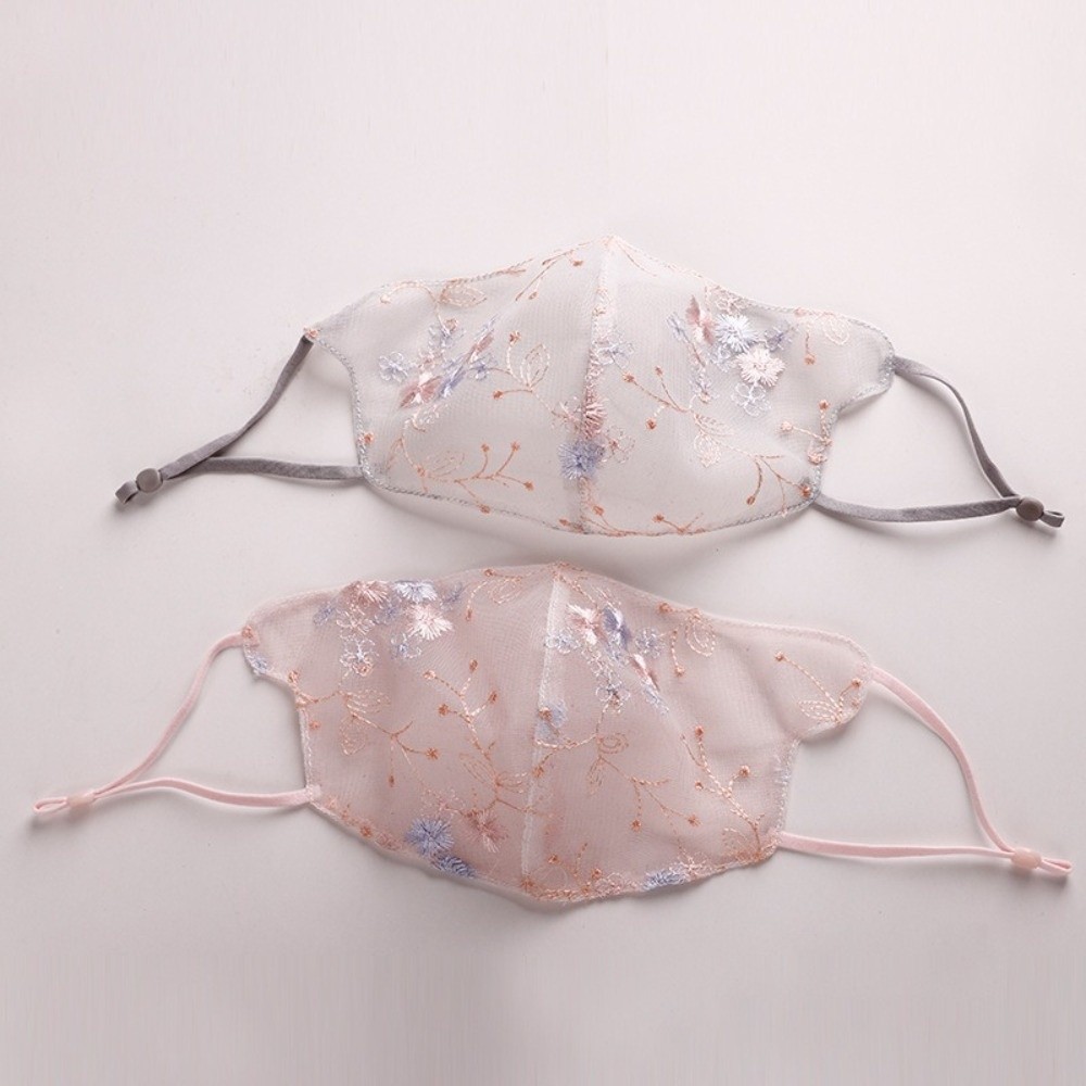 Classical Embroider Flower Vei - đánh giá và giá Cloth Face Mask Washable